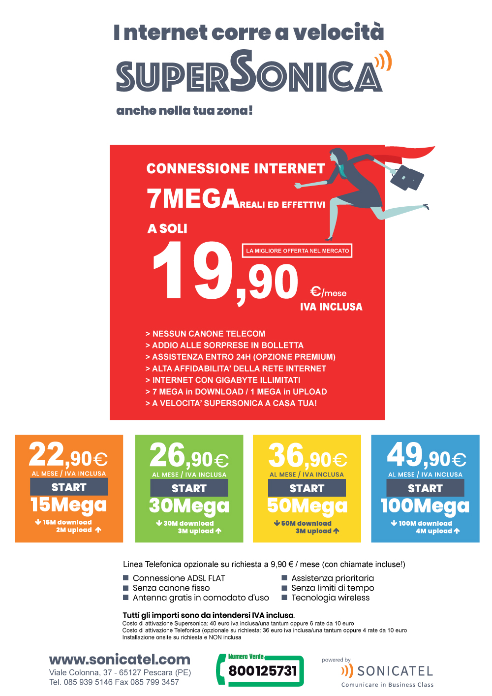 supersonica restart offerta promo internet wireless abruzzo pescara sonicatel